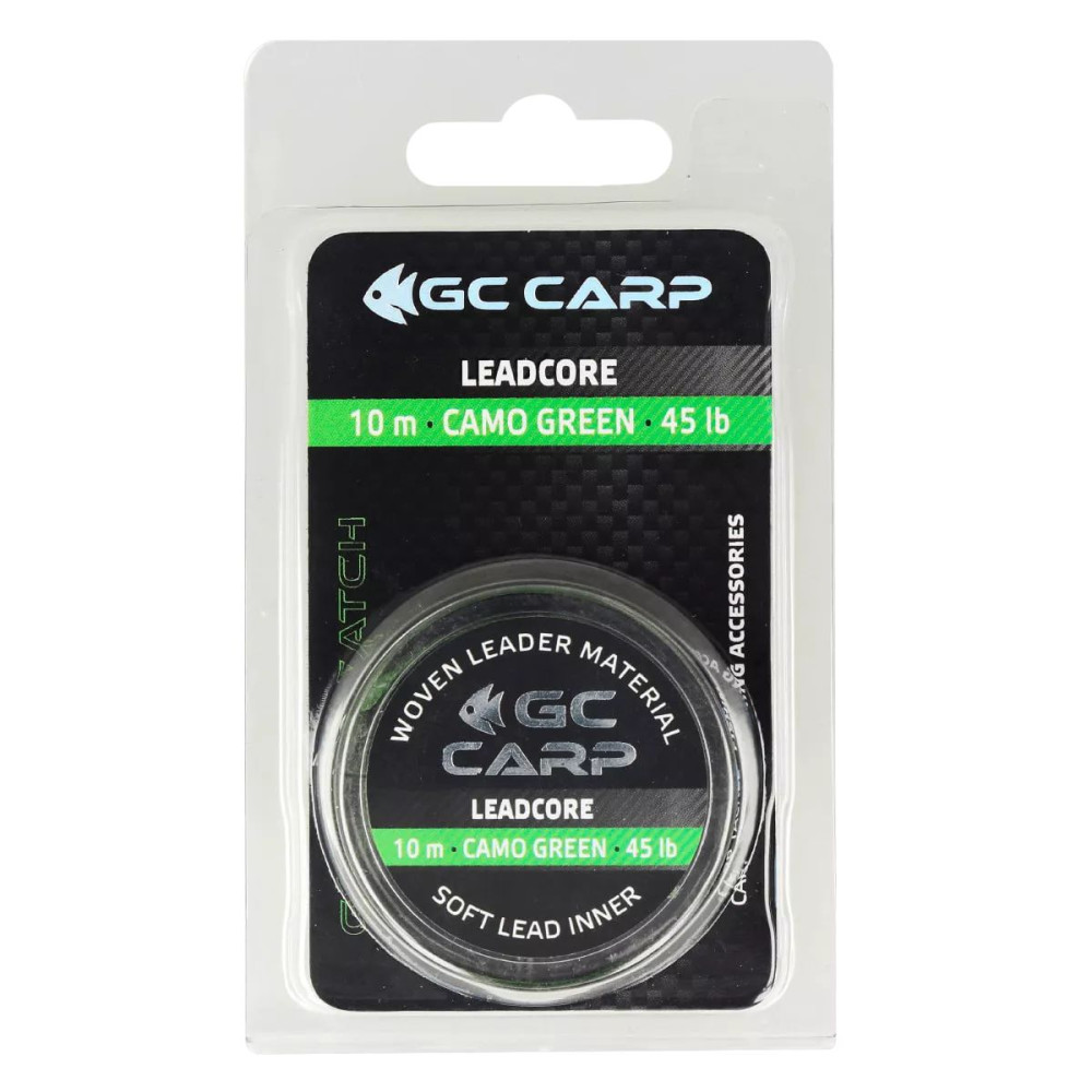 Лидкор со свинцом GC G.Carp Leadcore 10м 50lb Caмo Green
