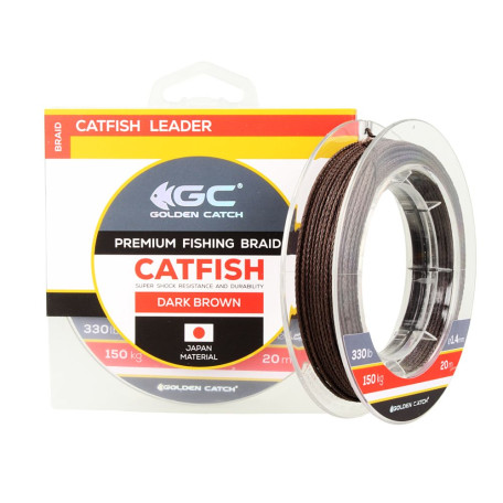 Поводковый материал сомовый Golden Catch Catfish Leader 1.40мм 150кг (20м)