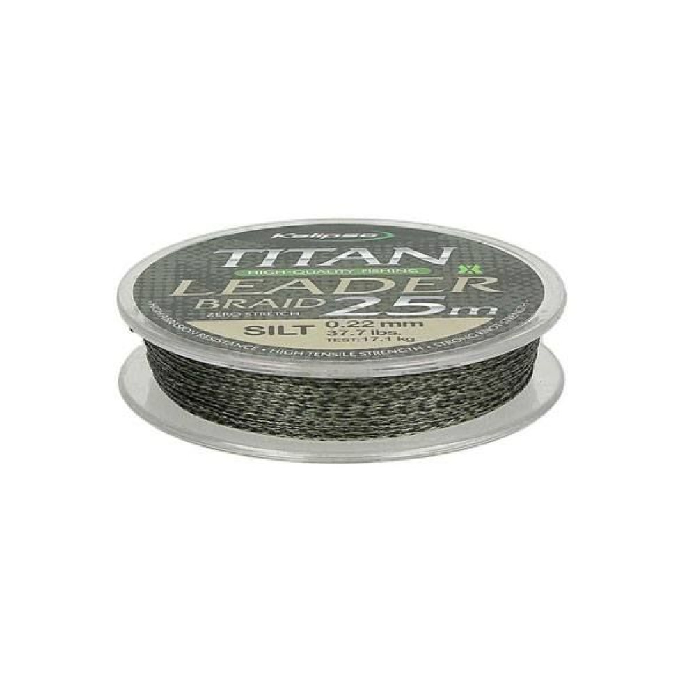 Шнур Kalipso Titan Leader Braid Silt 25м 0.25мм 19.5кг