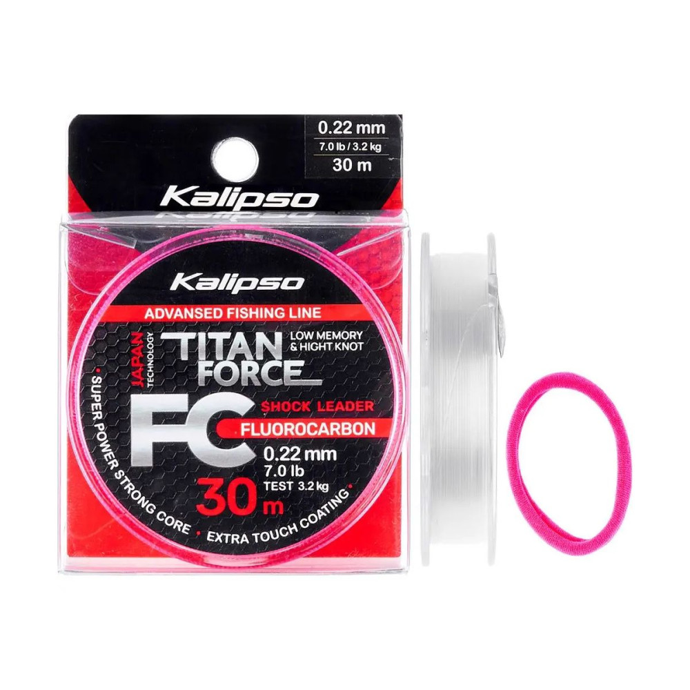Флюорокарбон Kalipso Titan Force FC Leader Ø–0.22мм (30м)