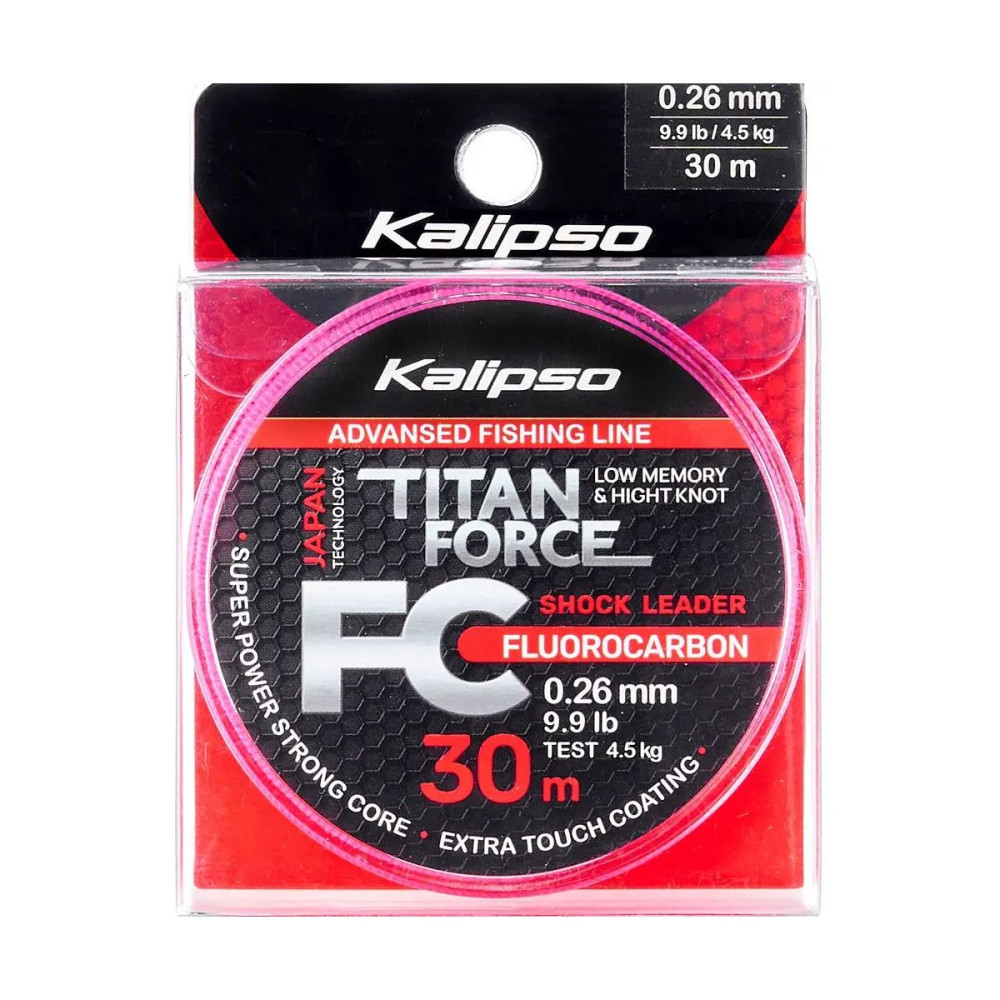 Флюорокарбон Kalipso Titan Force FC Leader Ø–0.26мм (30м)