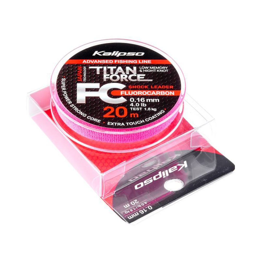 Флюорокарбон Kalipso Titan Force FC Leader Ø–0.16мм (20м)