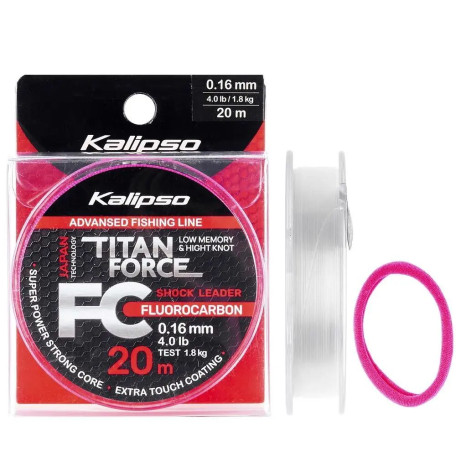 Флюорокарбон Kalipso Titan Force FC Leader Ø–0.16мм (20м)