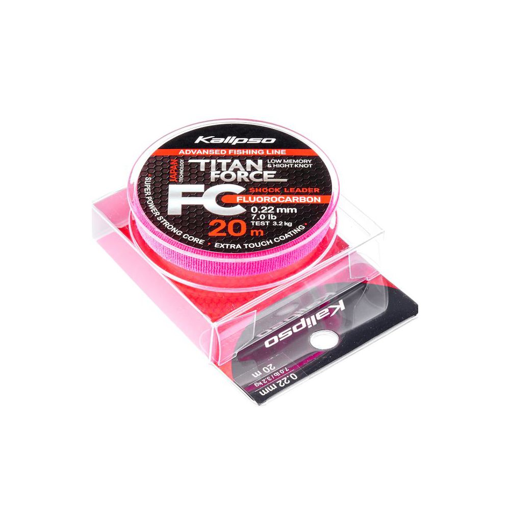 Флюорокарбон Kalipso Titan Force FC Leader Ø–0.22мм (20м)