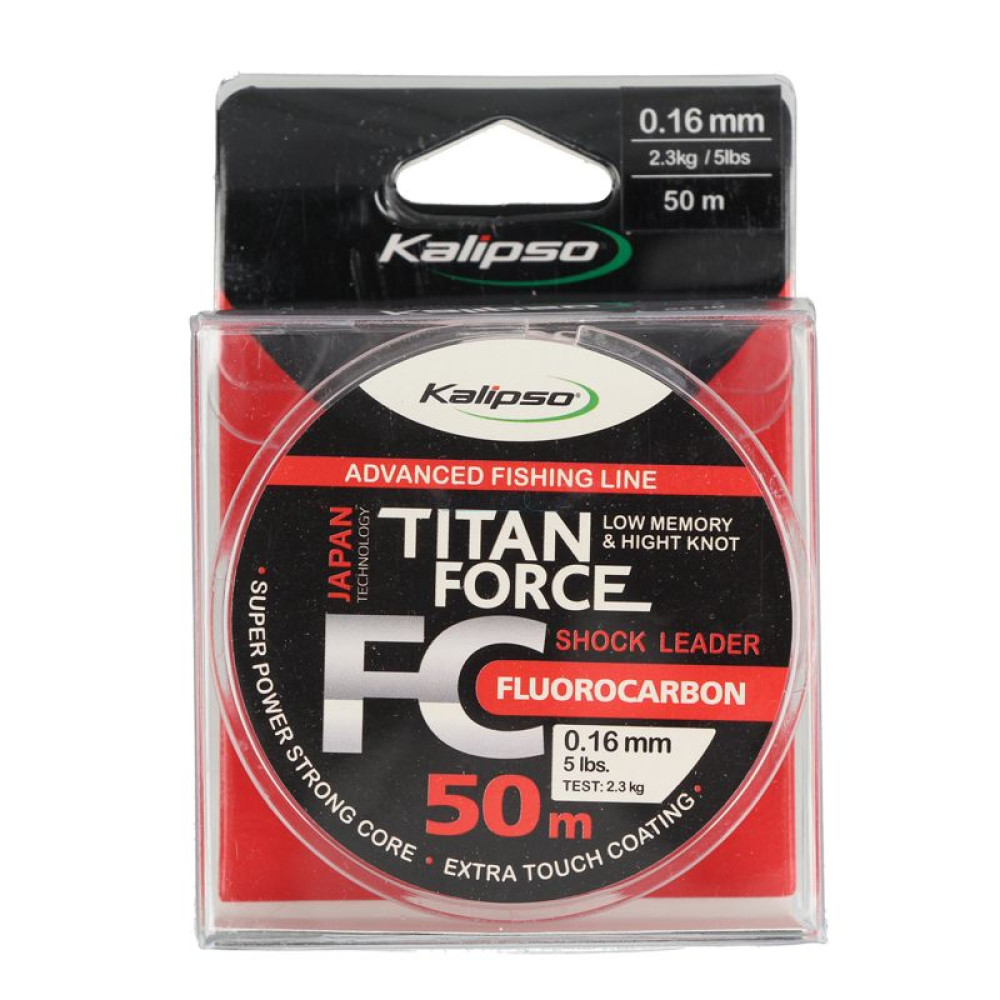 Флюорокарбон Kalipso Titan Force FC Leader Ø–0.16мм (50м)