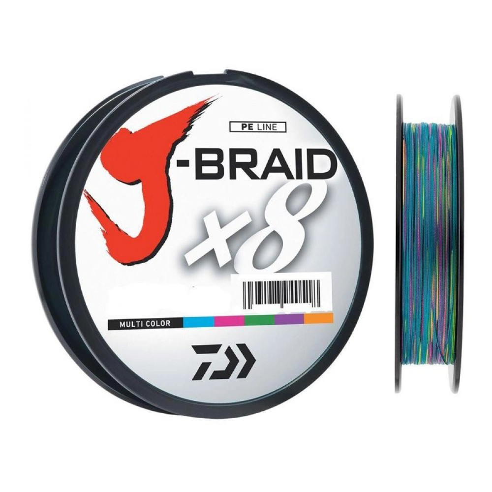 Шнур Daiwa J-Braid X8 150m Multi Color 0.06mm 4.0kg