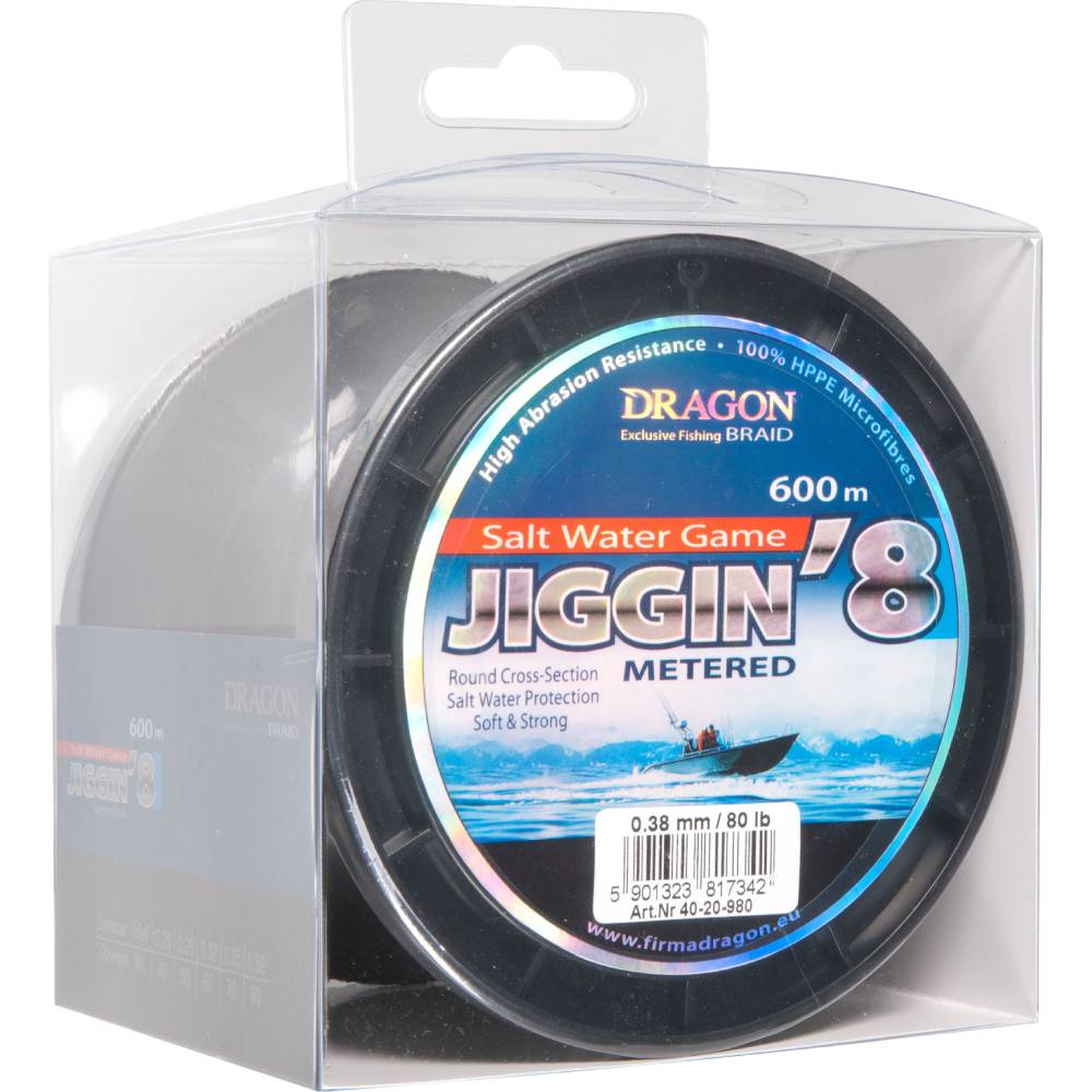 Шнур Dragon Salt Water Game Jiggin'8 600м 0.35mm 70lb/31.78kg (Multicolor)