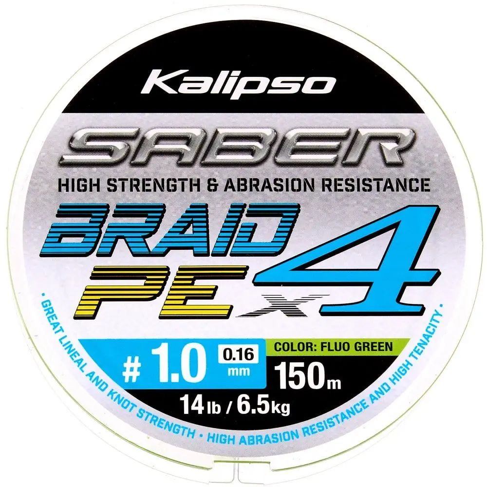 Шнур Kalipso Saber X4 FG 150м PE#1.0 0.16мм 6.5кг