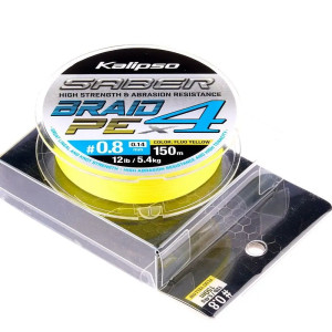 Шнур Kalipso Saber X4 FY150м PE#0.8 0.14мм 5.4кг