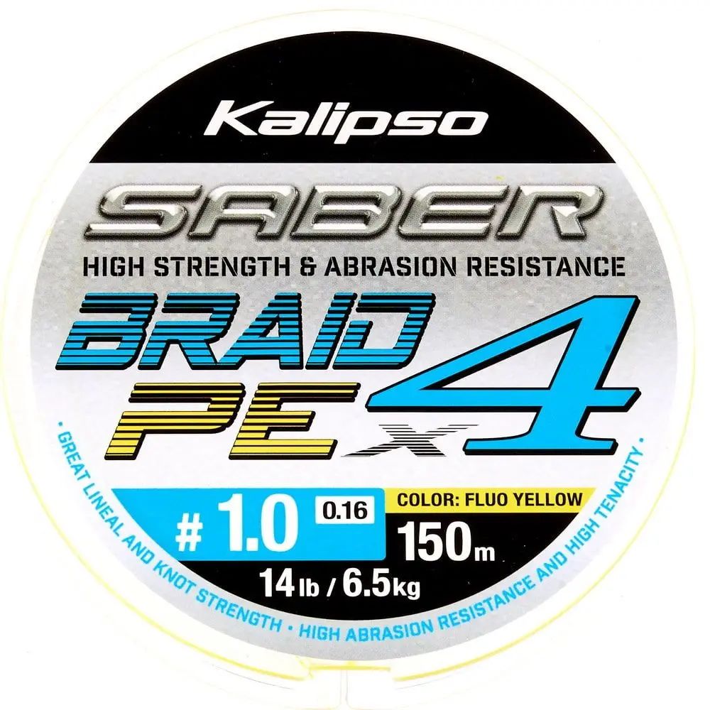 Шнур Kalipso Saber X4 FY 150м PE#1.0 0.16мм 6.5кг