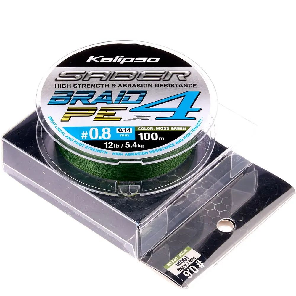 Шнур Kalipso Saber X4 MG 150м PE#0.8 0.14мм 5.4кг