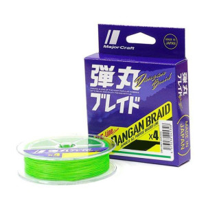 Шнур Major Craft Lines Dangan Braid X4 150м Green PE 1.2/20lb 0.15mm