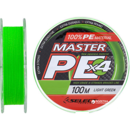 Шнур Select Master PE 100m 0.06мм 9кг (салатовый)