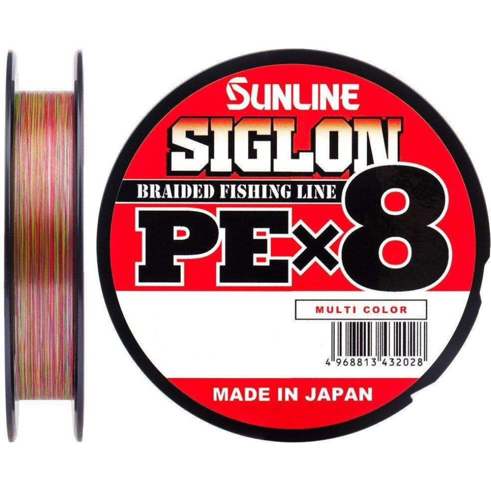 Шнур Sunline Siglon PE X8 150m #1.2/0.187mm 20lb/9.2kg (мультиколор)