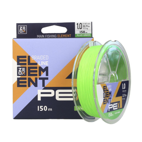 Шнур Zeox Element PE X4 FG 150м #0.6 0.128мм 6.2кг