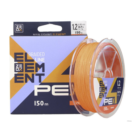 Шнур Zeox Element PE X4 OR 150м #0.6 0.128мм 6.2кг
