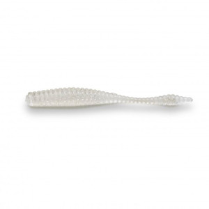 Силикон Big Baits Ribbed Leech 1.8" #010 clear/glow (10шт.)