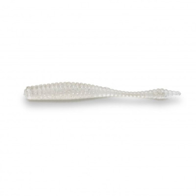 Силикон Big Baits Ribbed Leech 1.8" #010 clear/glow (10шт.)