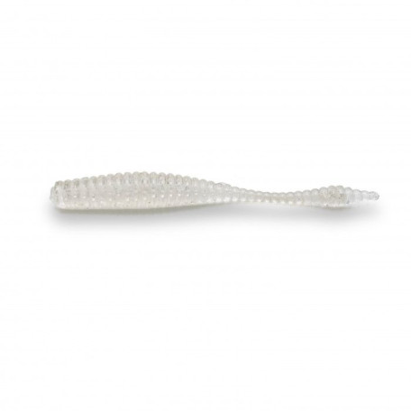 Силикон Big Baits Ribbed Leech 1.8" #010 clear/glow (10шт.)