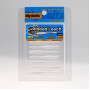 Силикон Big Baits Ribbed Leech 1.8" #010 clear/glow (10шт.)