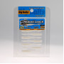 Силикон Big Baits Ribbed Leech 1.8" #011 white/glow (10шт.)
