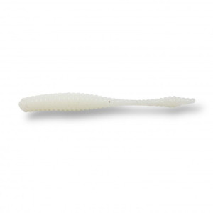 Силикон Big Baits Ribbed Leech 1.8" #011 white/glow (10шт.)