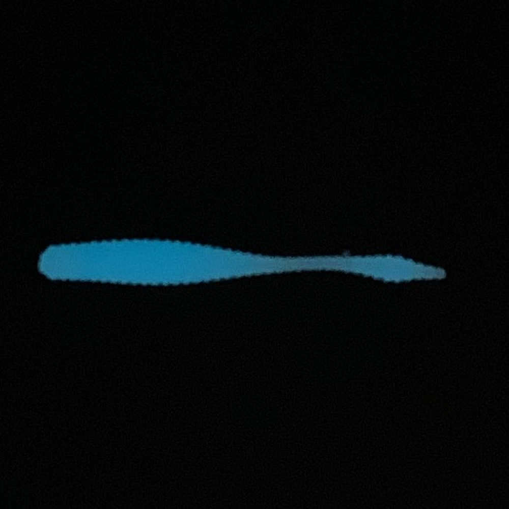 Силикон Big Baits Ribbed Leech 1.8" #011 white/glow (10шт.)