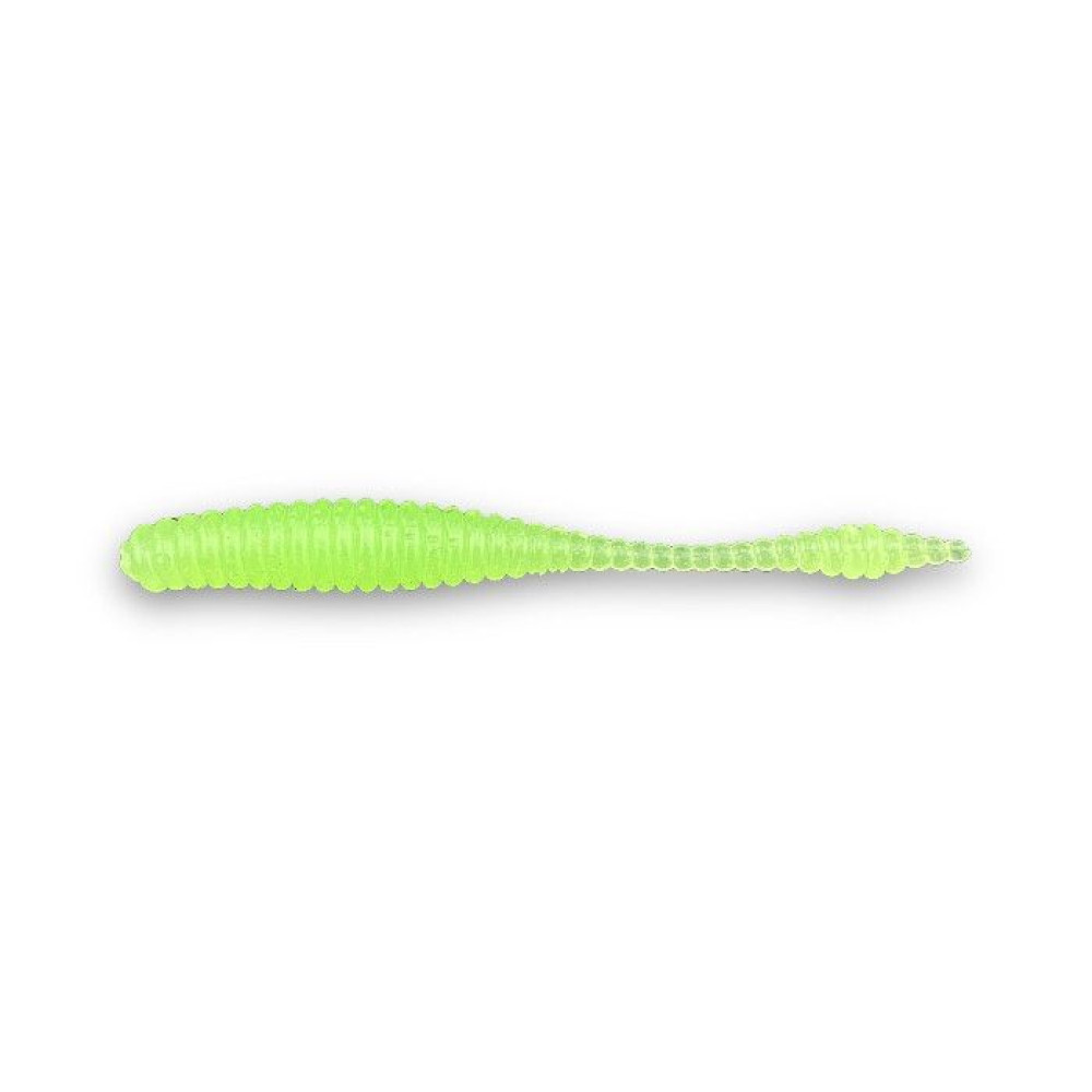 Силикон Big Baits Ribbed Leech 1.8" #014 lime/glow (10шт.)