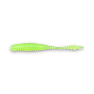 Силикон Big Baits Ribbed Leech 1.8" #014 lime/glow (10шт.)