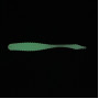 Силикон Big Baits Ribbed Leech 1.8" #014 lime/glow (10шт.)