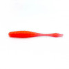 Силикон Big Baits Ribbed Leech 1.8" #015 red/glow (10шт.)