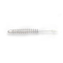 Силикон Big Baits Ribbed Worm Aji 1.8" #010 clear/glow (10шт.)