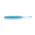 Силикон Big Baits Ribbed Worm Aji 1.8" #012 blue/glow (10шт.)
