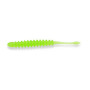 Силикон Big Baits Ribbed Worm Aji 1.8" #014 lime/glow (10шт.)