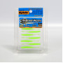 Силикон Big Baits Ribbed Worm Aji 1.8" #014 lime/glow (10шт.)