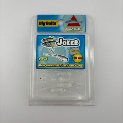 Силикон Big Baits Joker 1.4" #010 clear/glow (10шт.)