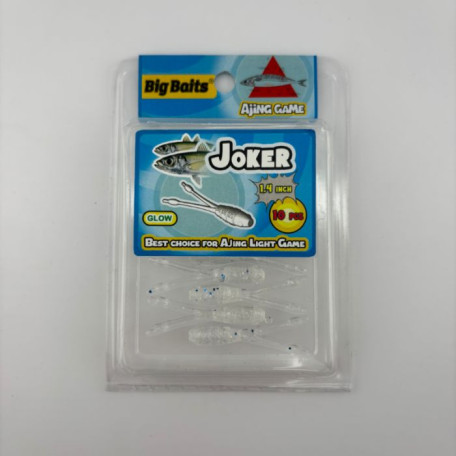 Силикон Big Baits Joker 1.4" #010 clear/glow (10шт.)