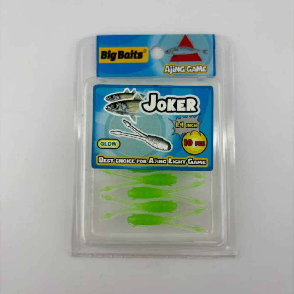 Силикон Big Baits Joker 1.4" #014 link/glow (10шт.)