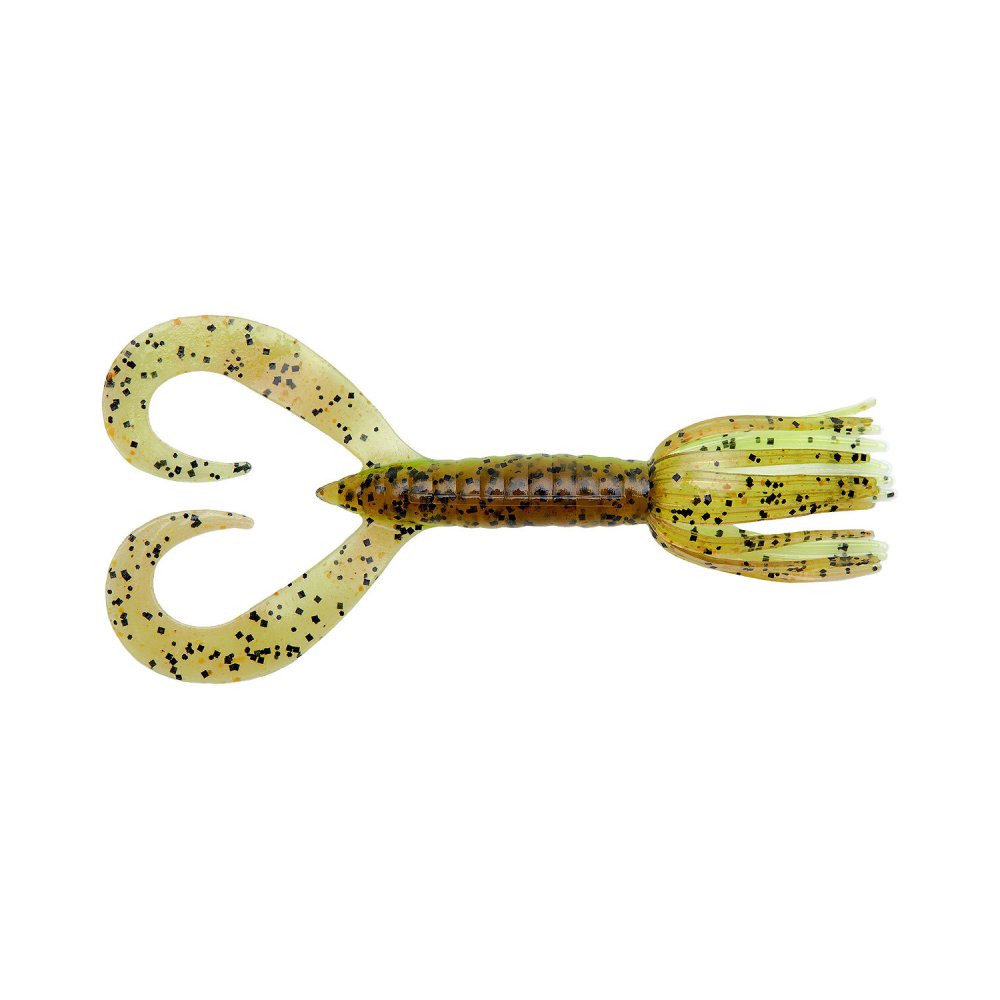 Силикон Keitech Little Spider 2" 5.0см #401 Green Pumpkin/Chartreuse (8 шт.)