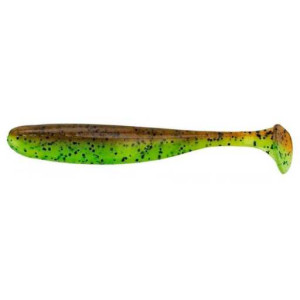 Силикон Keitech Easy Shiner 4" #401 Green Pumpkin/Chatreuse (7 шт.)