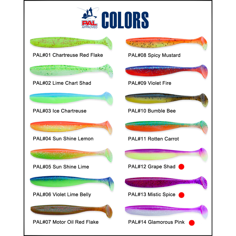 Силікон Keitech Easy Shiner 2" #414 Green Pumpkin PP Shad (12 шт.)