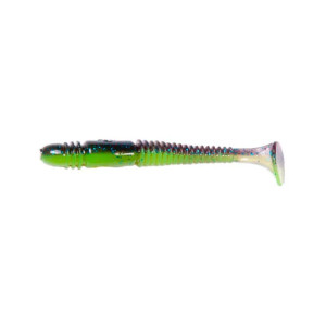 Виброхвост Lucky John Tioga 3.9" 9.9см #T53 Blue Lime Belly (5 шт.)