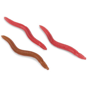 Силиконовый червь Trabucco Slurp Earthworm Red Wiggler (35 шт.)