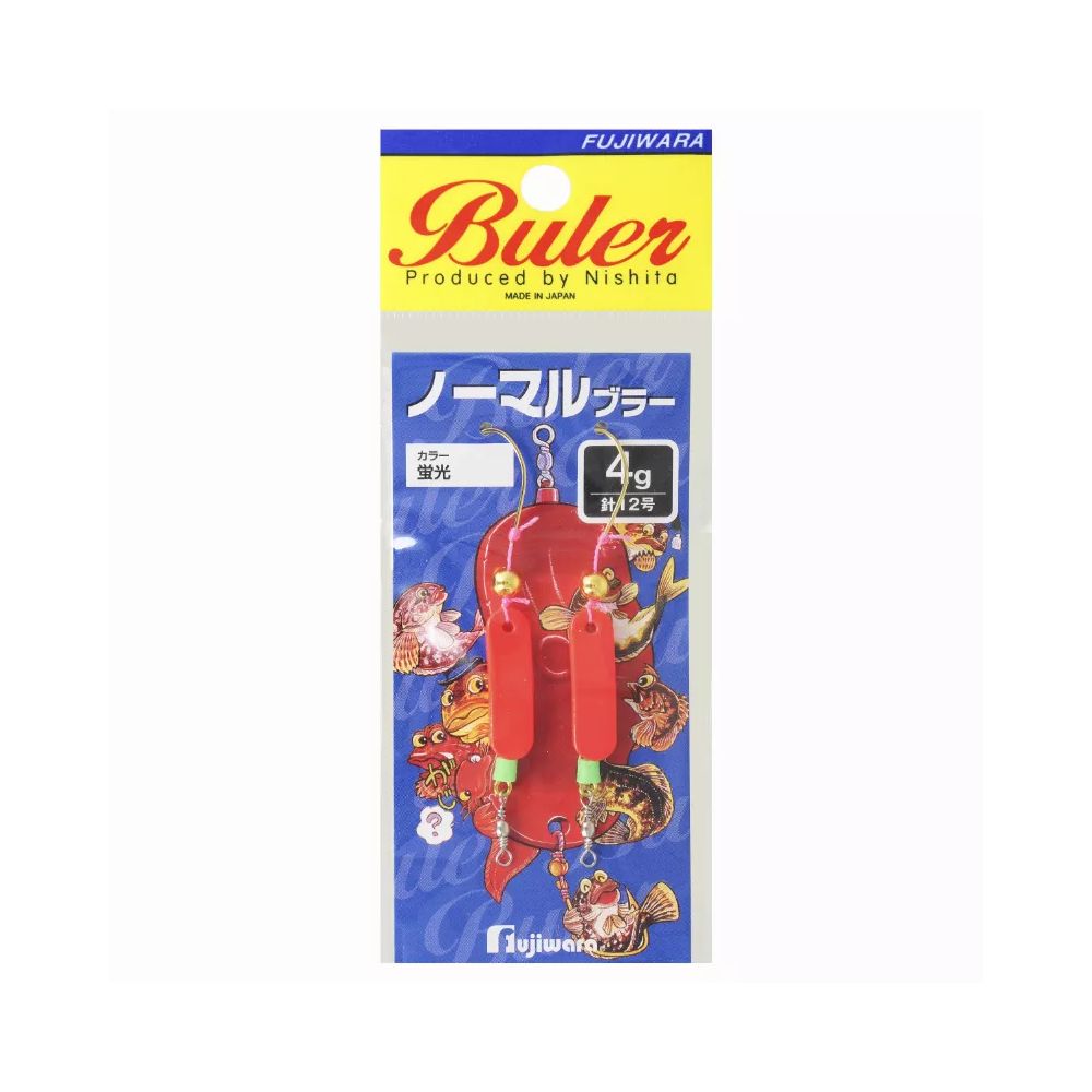 Блешня Fujiwara Normal Buler 4г Fluorescent Red (2 шт.)
