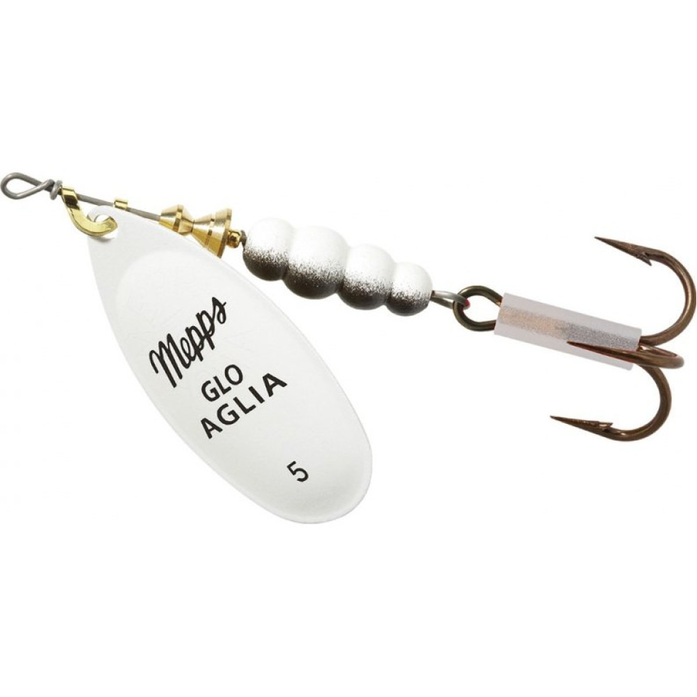 Блесна Mepps Aglia Fluo №5 13.0g GLO White