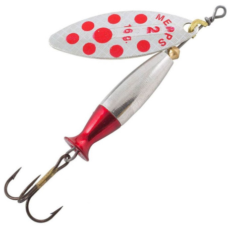 Блешня Mepps Aglia Long Heavy Silver/Red Dot №3 24.0g