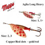 Блесна Mepps Aglia Long Heavy Copper/Red Dot №1+ 12.0g