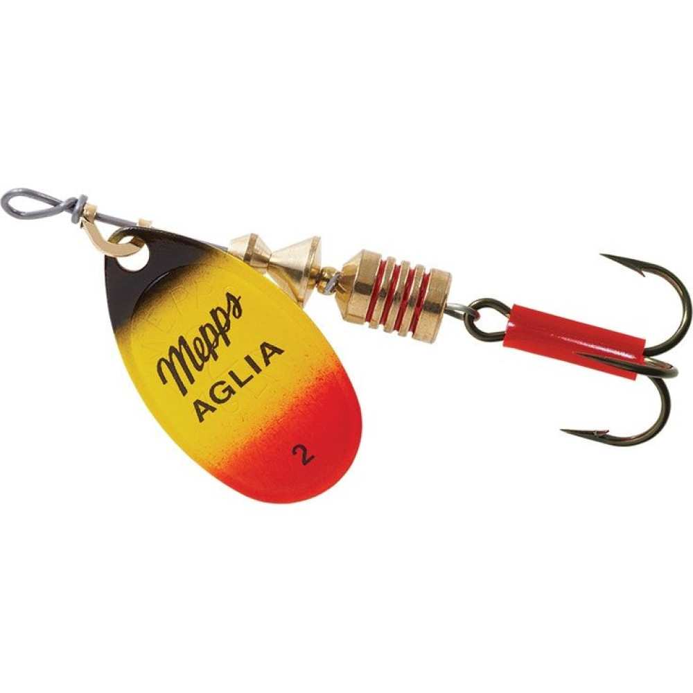 Блесна Mepps Aglia Furia №2 4.5g Black Yellow Red