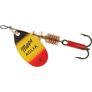Блесна Mepps Aglia Furia №2 4.5g Black Yellow Red
