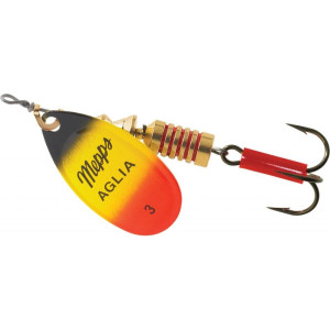 Блесна Mepps Aglia Furia №3 6.5g Black Yellow Red